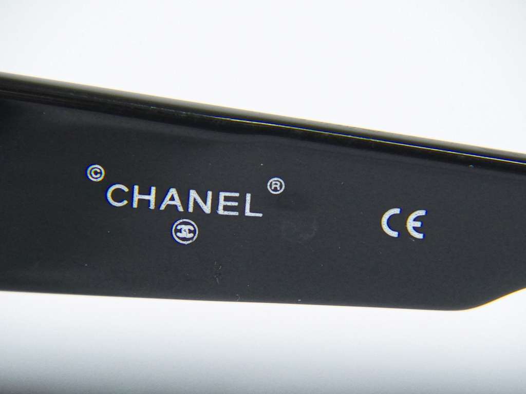 Chanel CHANEL Logo Sunglasses Eye Wear Black Plastic Good condition - Box View