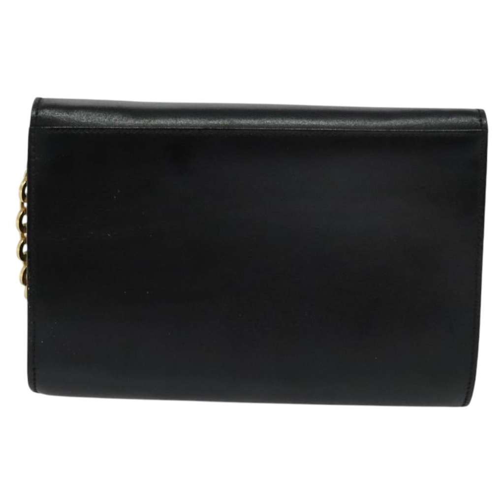 Salvatore Ferragamo Gancini Box Crossbody Bag Black Leather Good condition - Back View