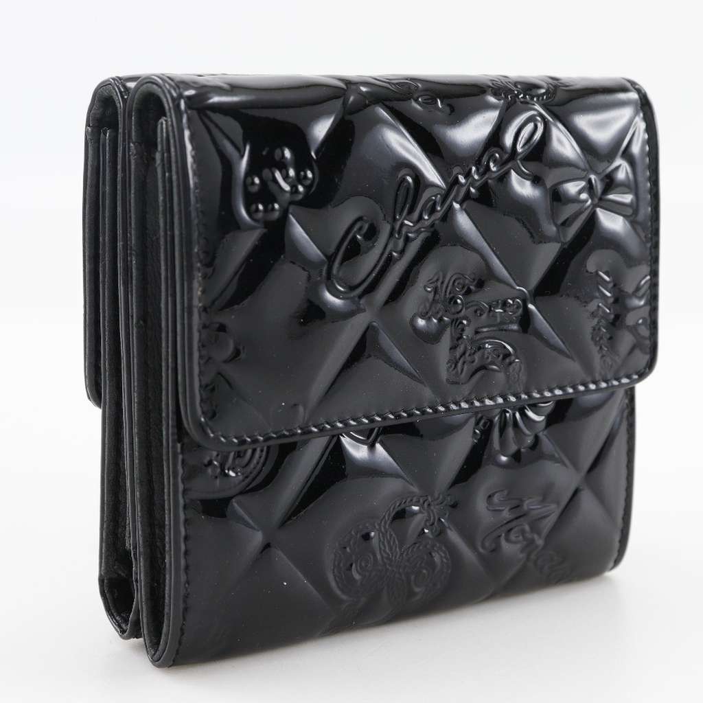 Chanel Bi-Fold Wallet Black Good condition - Back View