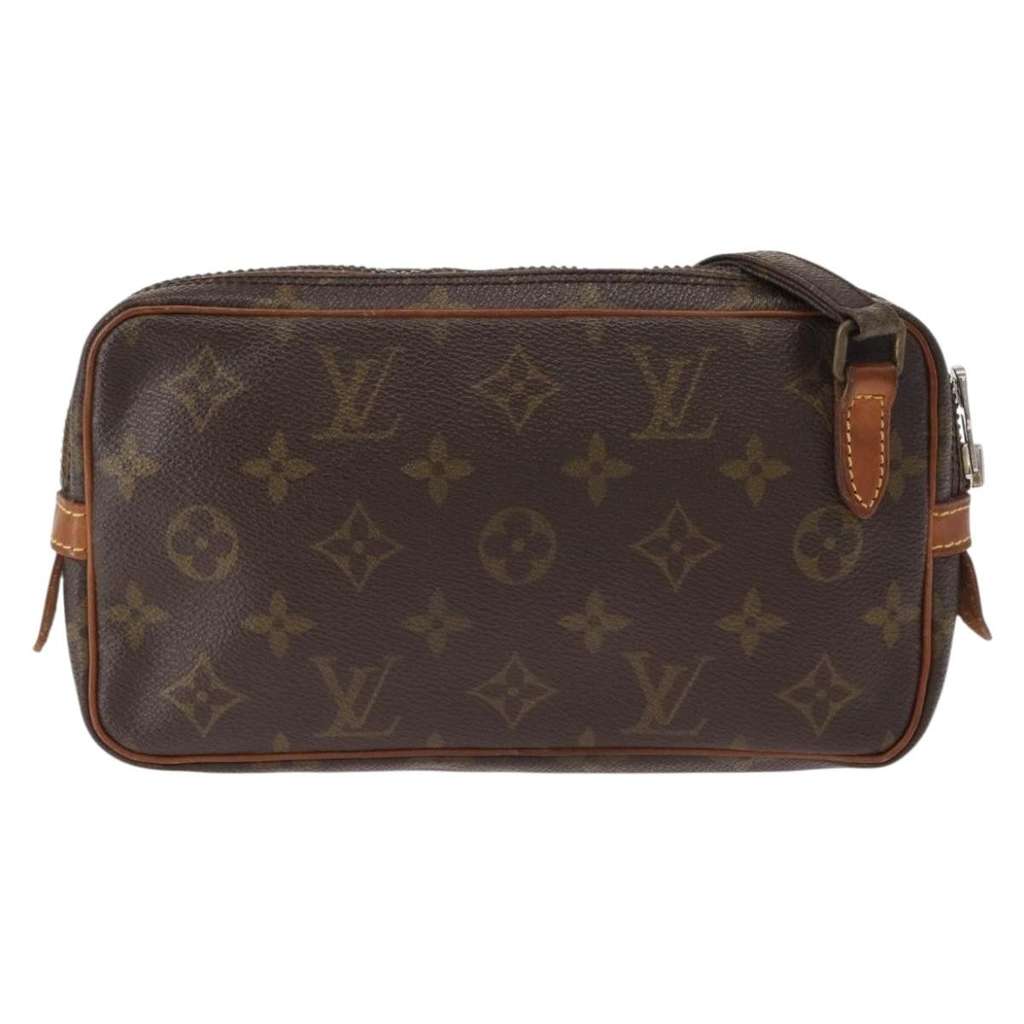 Louis Vuitton Pochette Marly Bandouliere Bag Brown Canvas Good condition - Back View