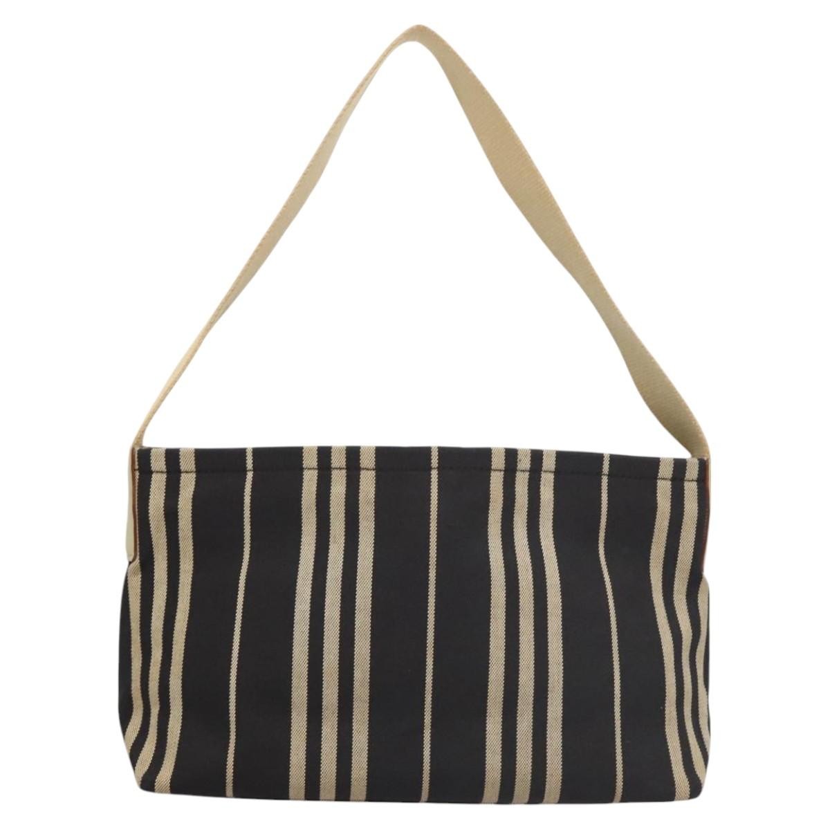 Burberry Vintage Shoulder Bag Navy Canvas Good condition - Back View