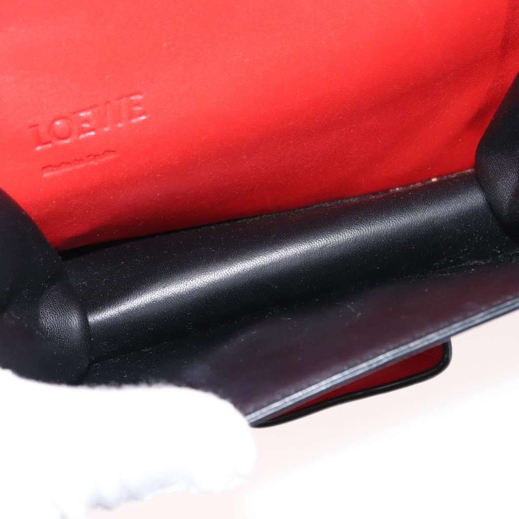 Loewe Barcelona Shoulder Bag Red Leather Good condition - Box View