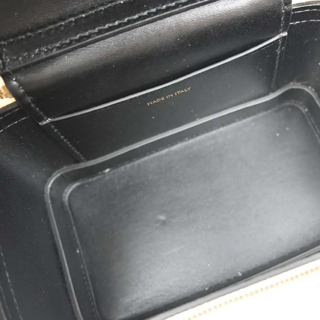 Bvlgari Forever Serpenti Vanity Bag Beige Leather Good - Inside View