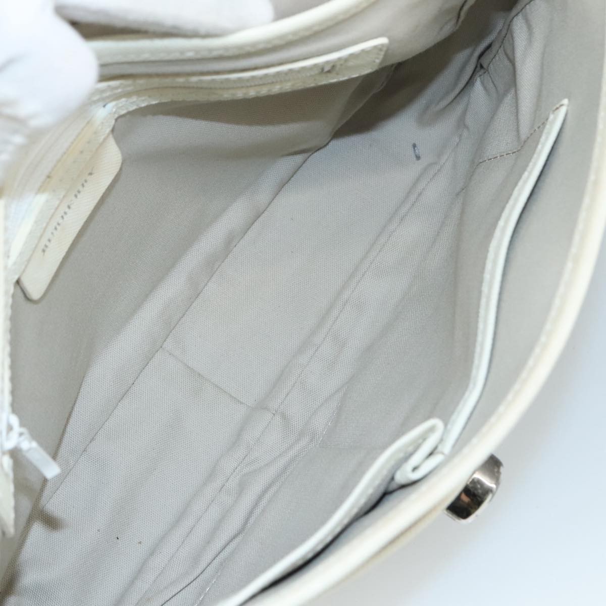 Burberry Shoulder Bag Beige Canvas Good condition - Box View