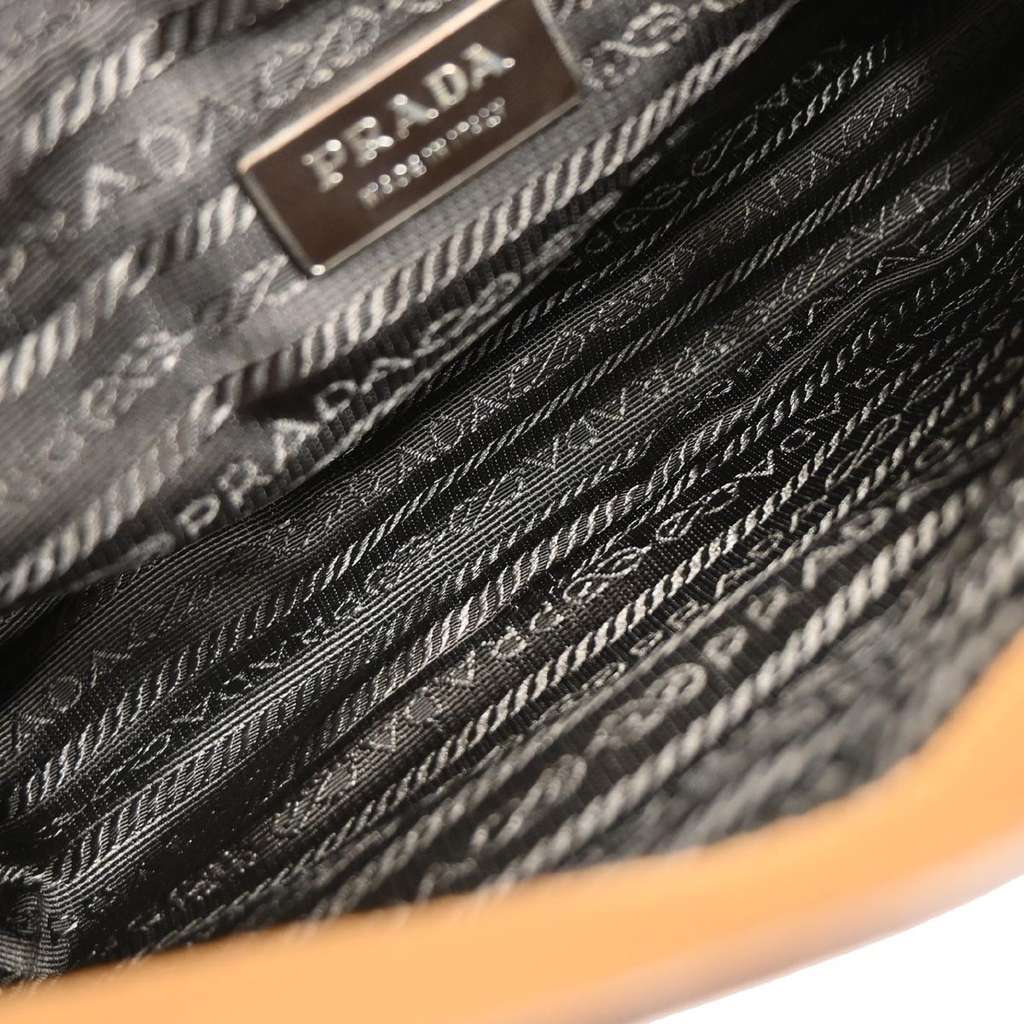 Prada Vitello Drive Handbag Brown Leather Good condition - Inside View