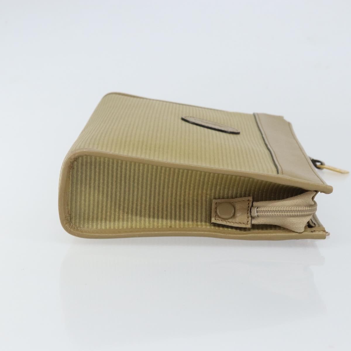 Saint Laurent Zip Pouch Beige Leather Good condition - Inside View