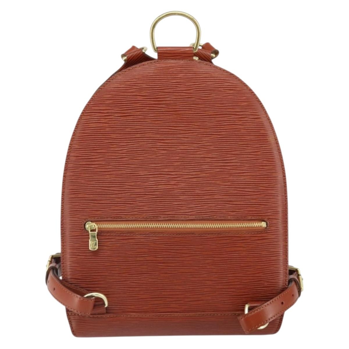 Louis Vuitton Mabillon Backpack Brown Leather Good condition - Back View