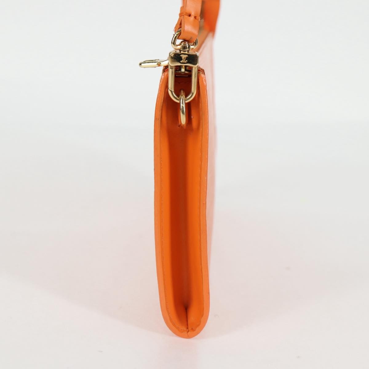 Louis Vuitton Pochette Accessoires Orange Leather Good condition - Model View