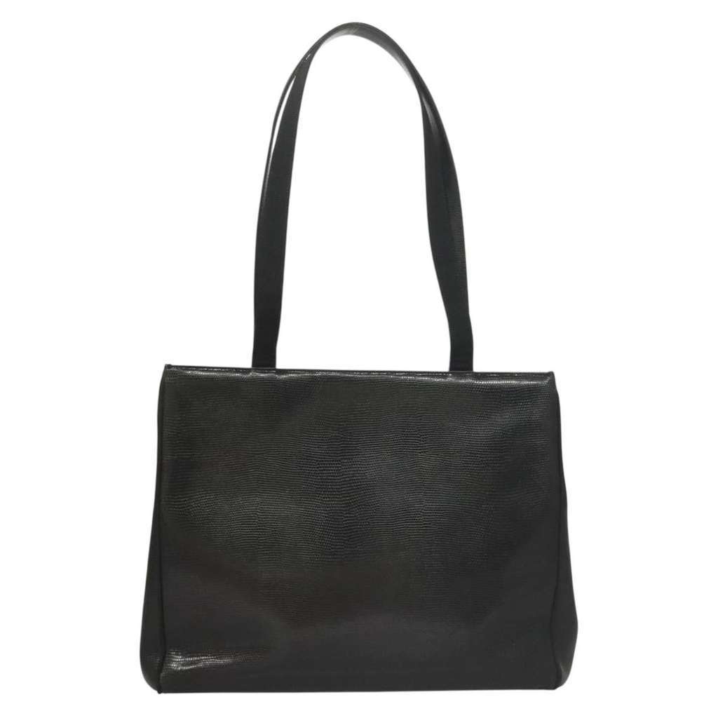 Salvatore Ferragamo Vintage Vara Bow Tote Black Leather Good condition - Back View