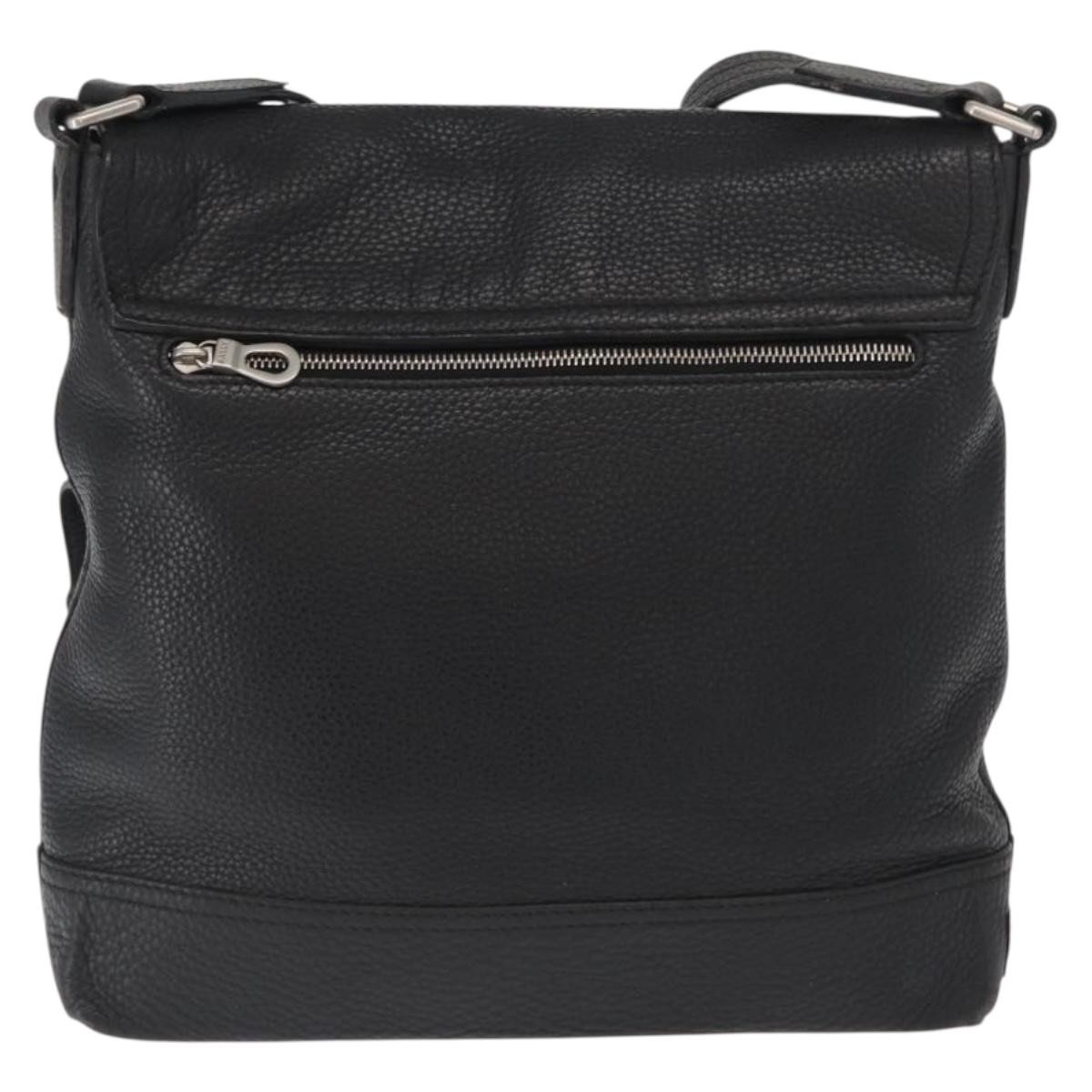 Bally Vintage Shoulder Bag Black Leather Good condition - Back View