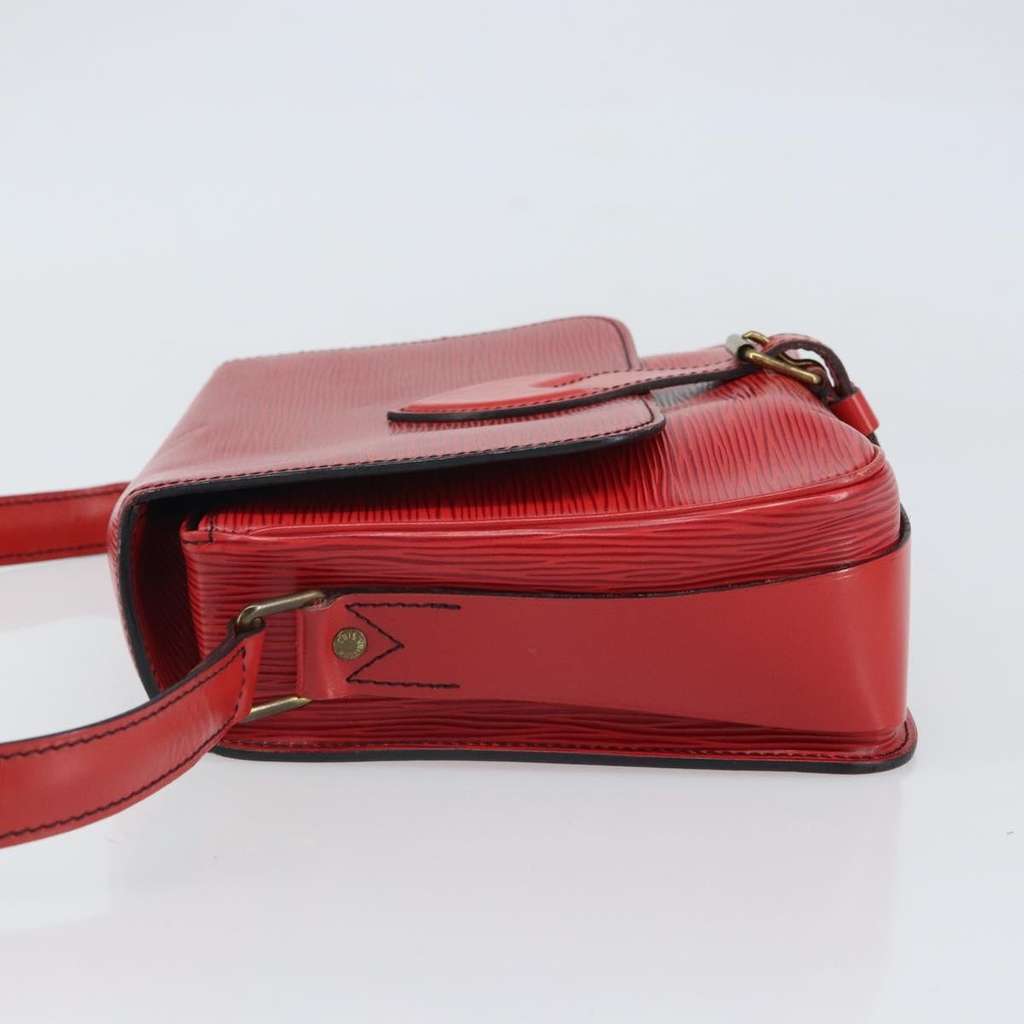 Louis Vuitton Cartouchiere Handbag Red Leather Fair condition - Model View