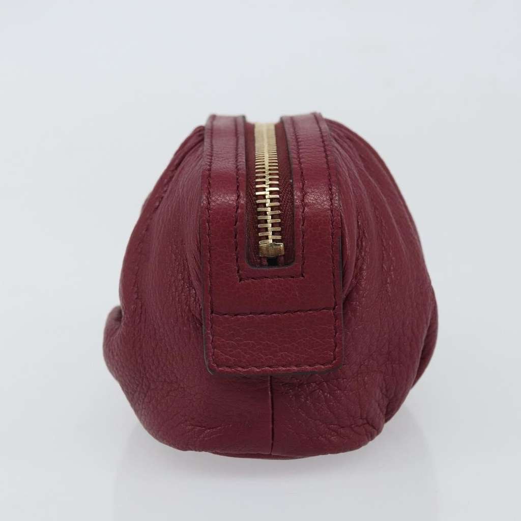 Gucci Bamboo Pouch Purple Leather Good condition - Inside View