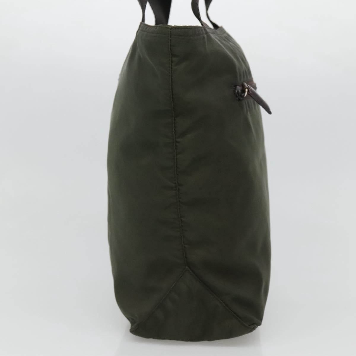 Prada Vintage Convertible Zip Tote Khaki Good condition - Model View