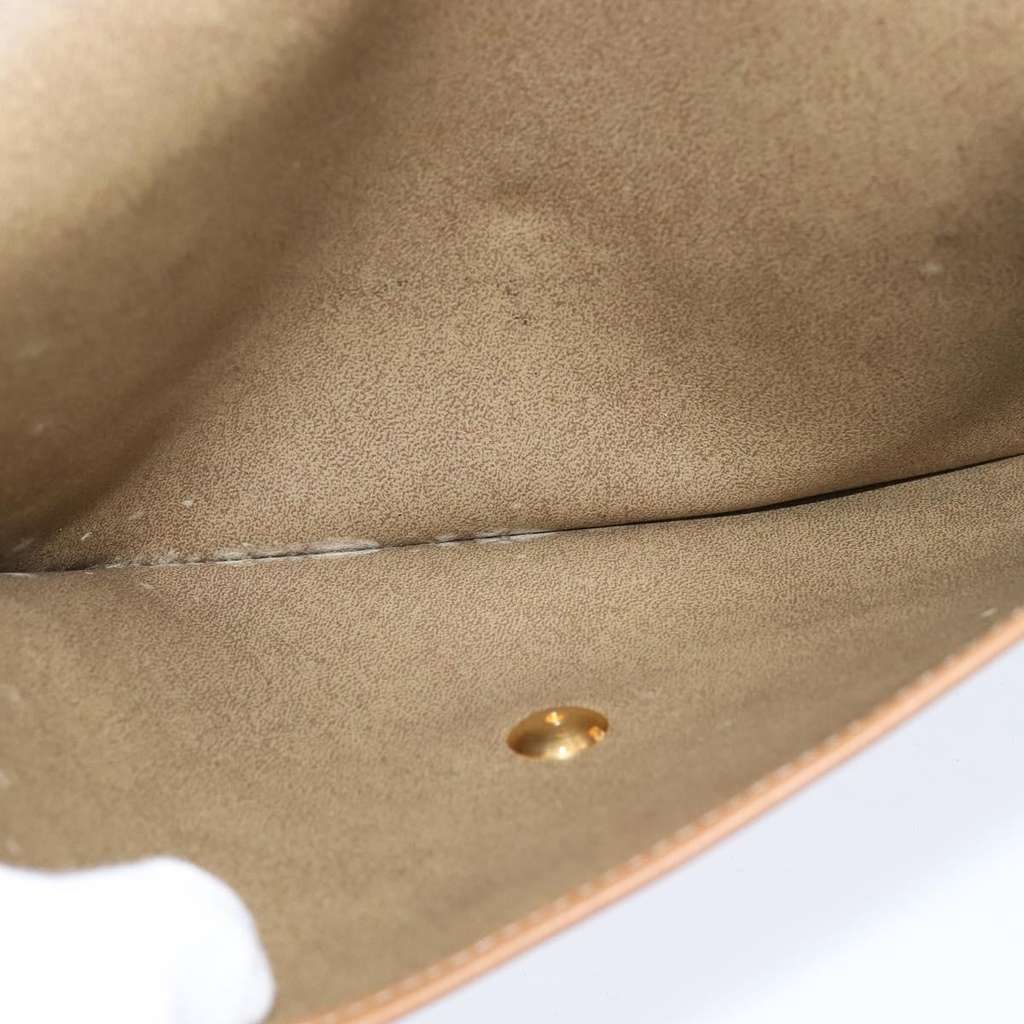 Christian Dior Vintage honeycomb clutch Beige Canvas Good condition - Box View