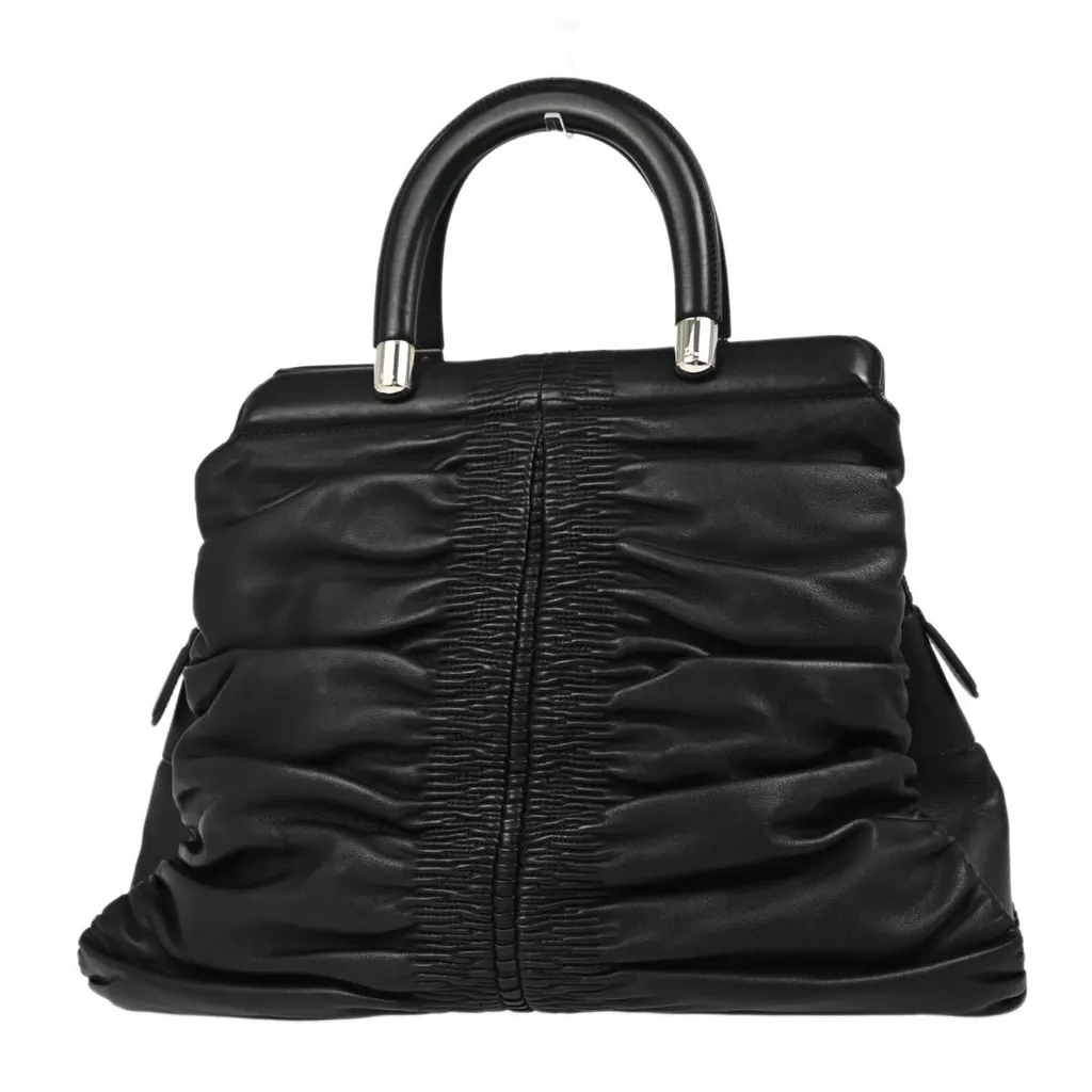 Dior Karenina Tote Black Leather Good - Back View