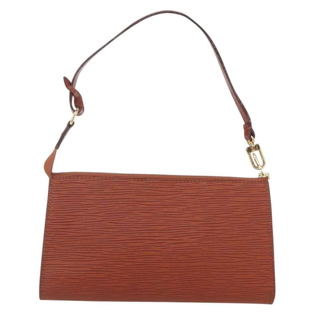 Louis Vuitton Pochette Accessoires Brown Leather Good condition - Back View