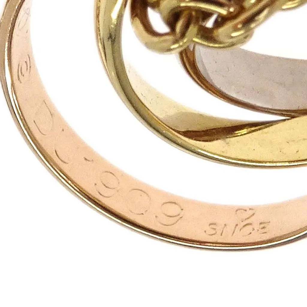 Cartier Trinity Pendant Necklace Gold Gold Good - Model View