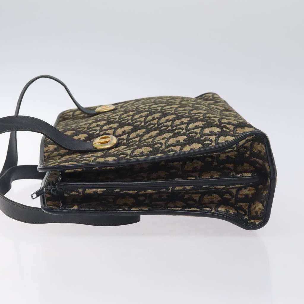 Christian Dior Trotter shoulder bag Navy Canvas Good condition - Model View