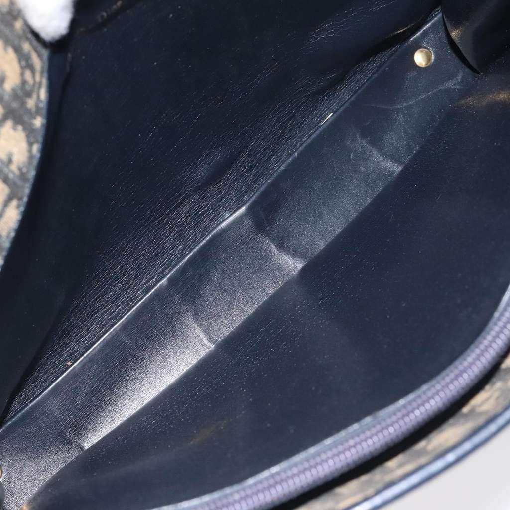 Christian Dior Trotter shoulder bag Navy Canvas Good condition - Box View