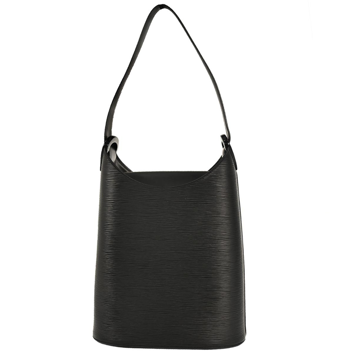 Louis Vuitton Verseau Handbag Black Leather Good condition - Back View