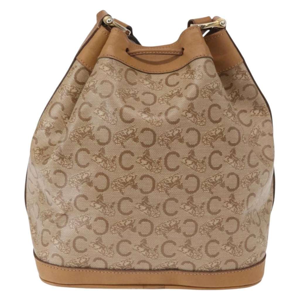 Celine C Macadam Shoulder bag Beige Fair condition - Back View