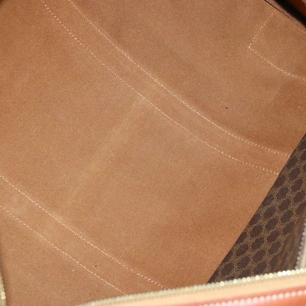 Celine Vintage Macadam Boston bag Brown Fair condition - Box View