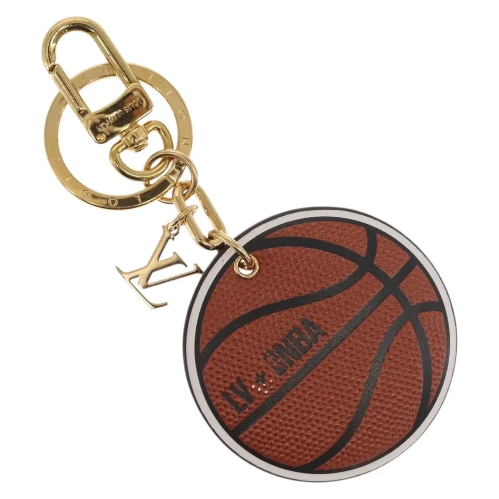 Louis Vuitton LV x NBA Basketball Bag Charm and Key Holder Brown Canvas Good - Front View