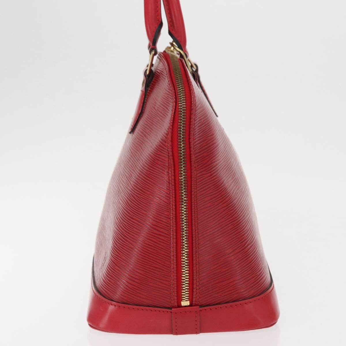 Louis Vuitton Alma Handbag Red Leather Fair condition - Inside View