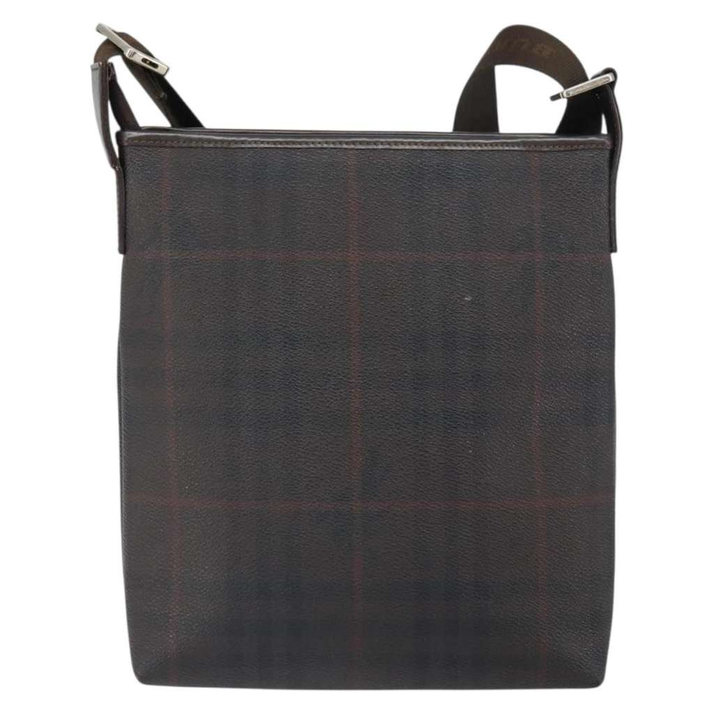 Burberry Nova check Shoulder bag Black Canvas Good condition - Back View