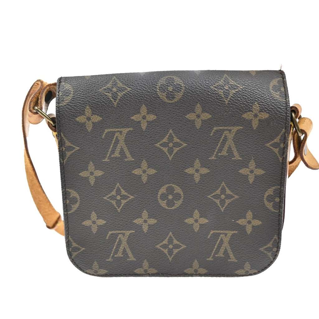 Louis Vuitton Cartouchiere Handbag Brown Canvas Fair condition - Back View