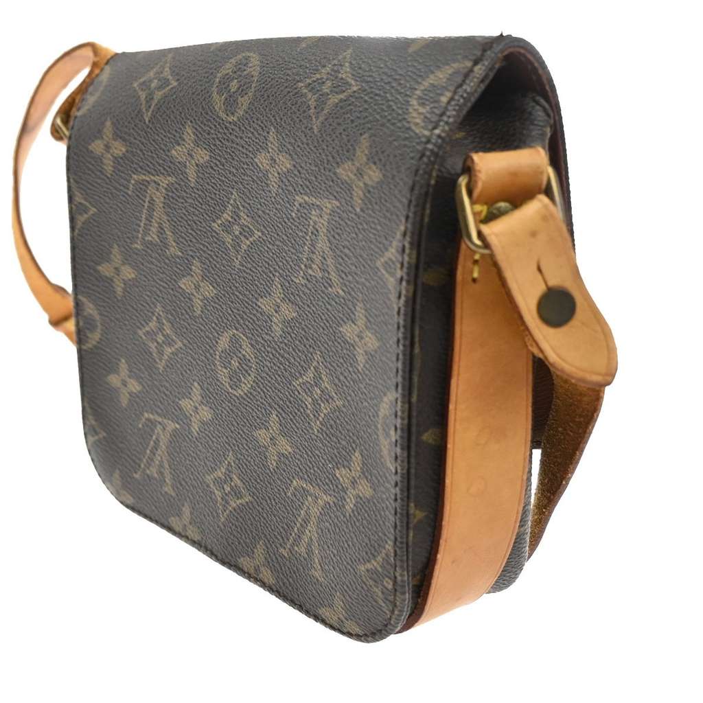 Louis Vuitton Cartouchiere Handbag Brown Canvas Fair condition - Model View