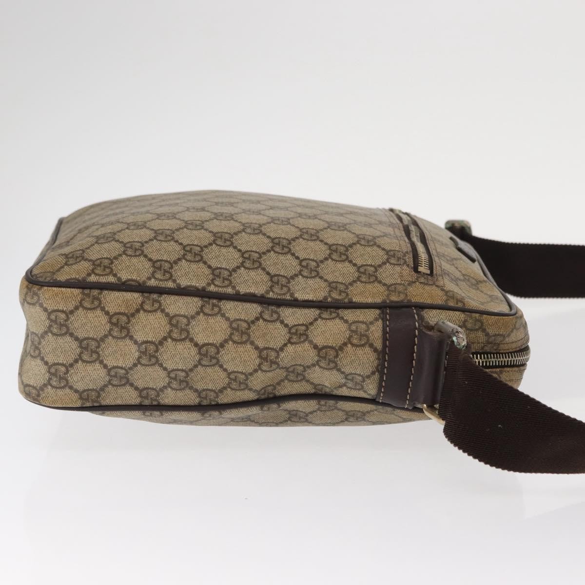 Gucci Front Zip Messenger Beige Canvas Good condition - Inside View