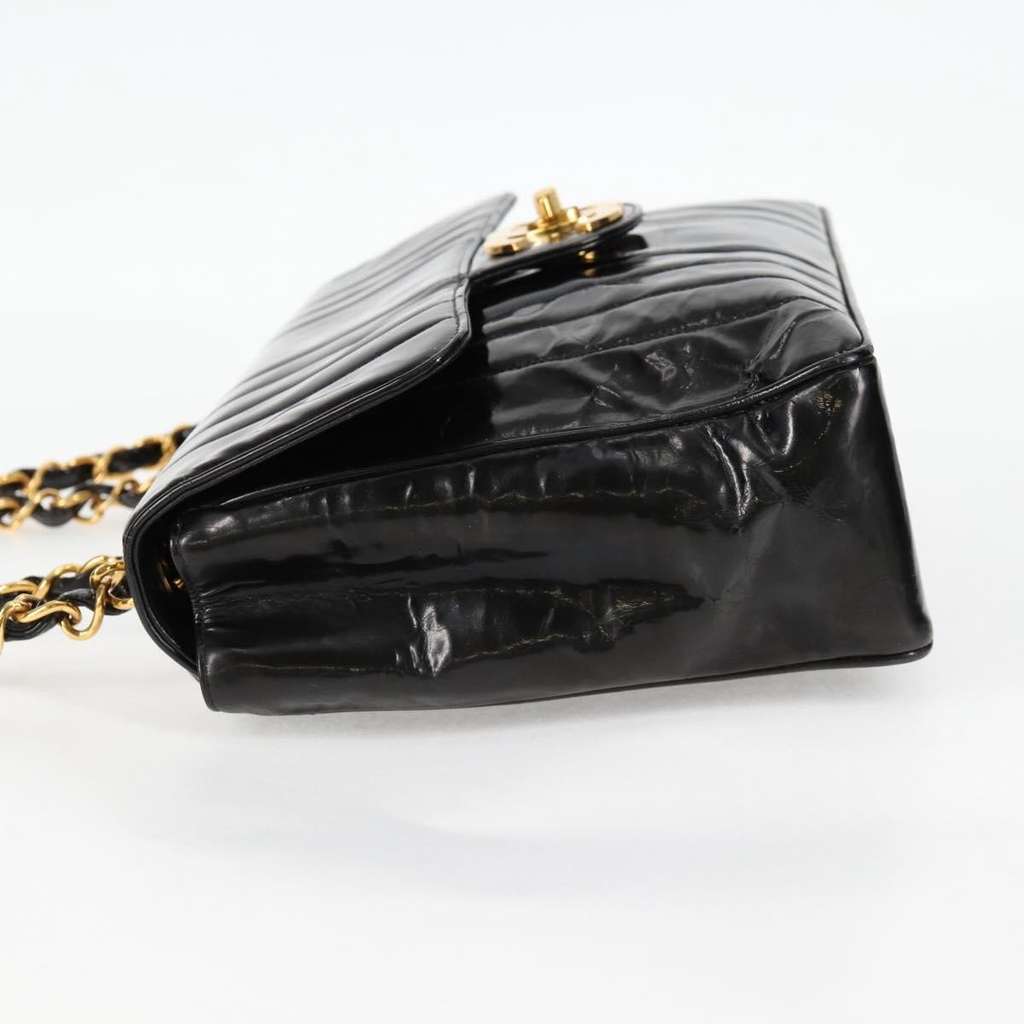 Chanel Vintage Classic Single Flap Bag Black Fair condition - Inside View