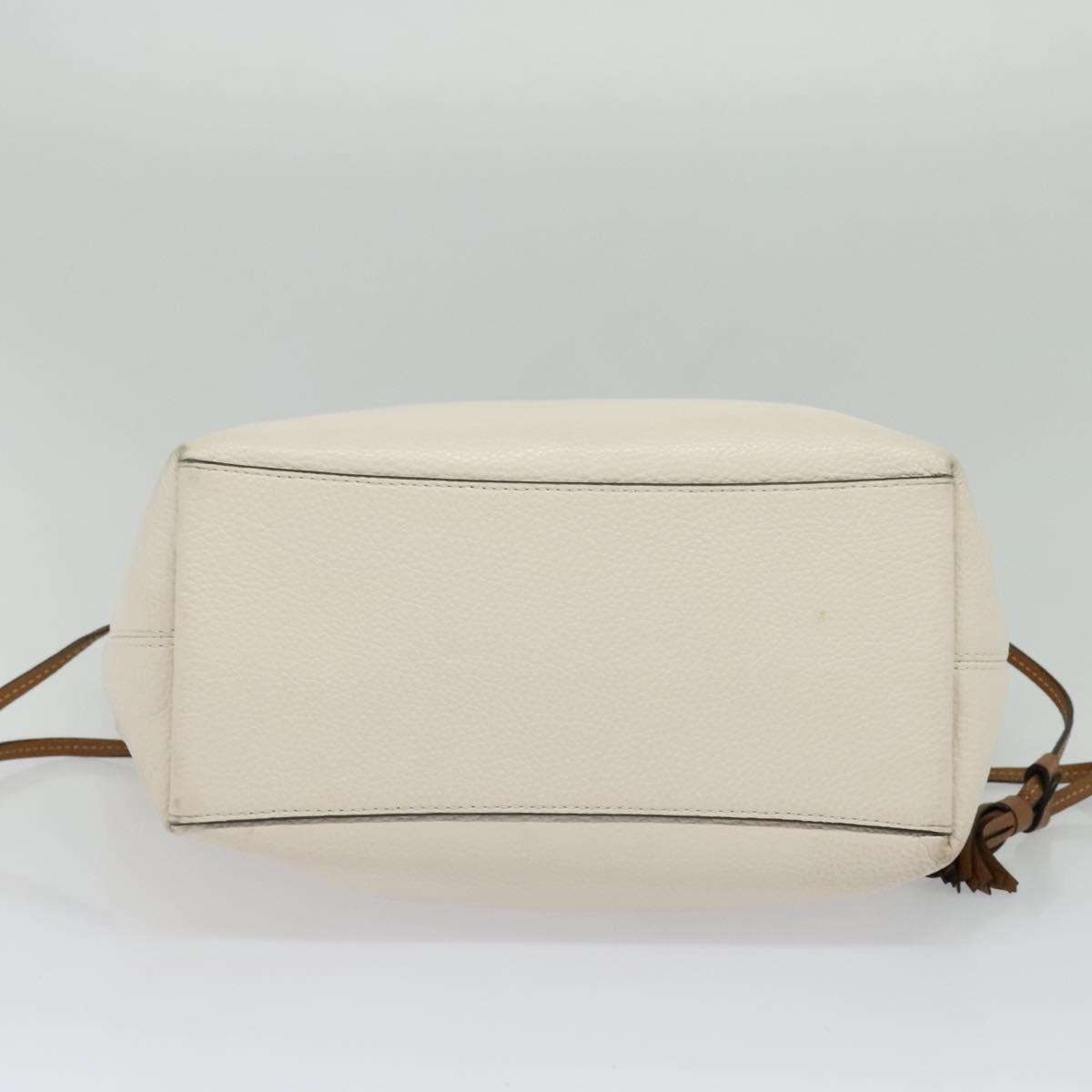 Coach Handbag White Leather Good condition - Box View