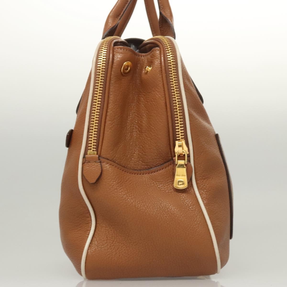 Miu Miu Vintage Handbag Brown Leather Good condition - Model View