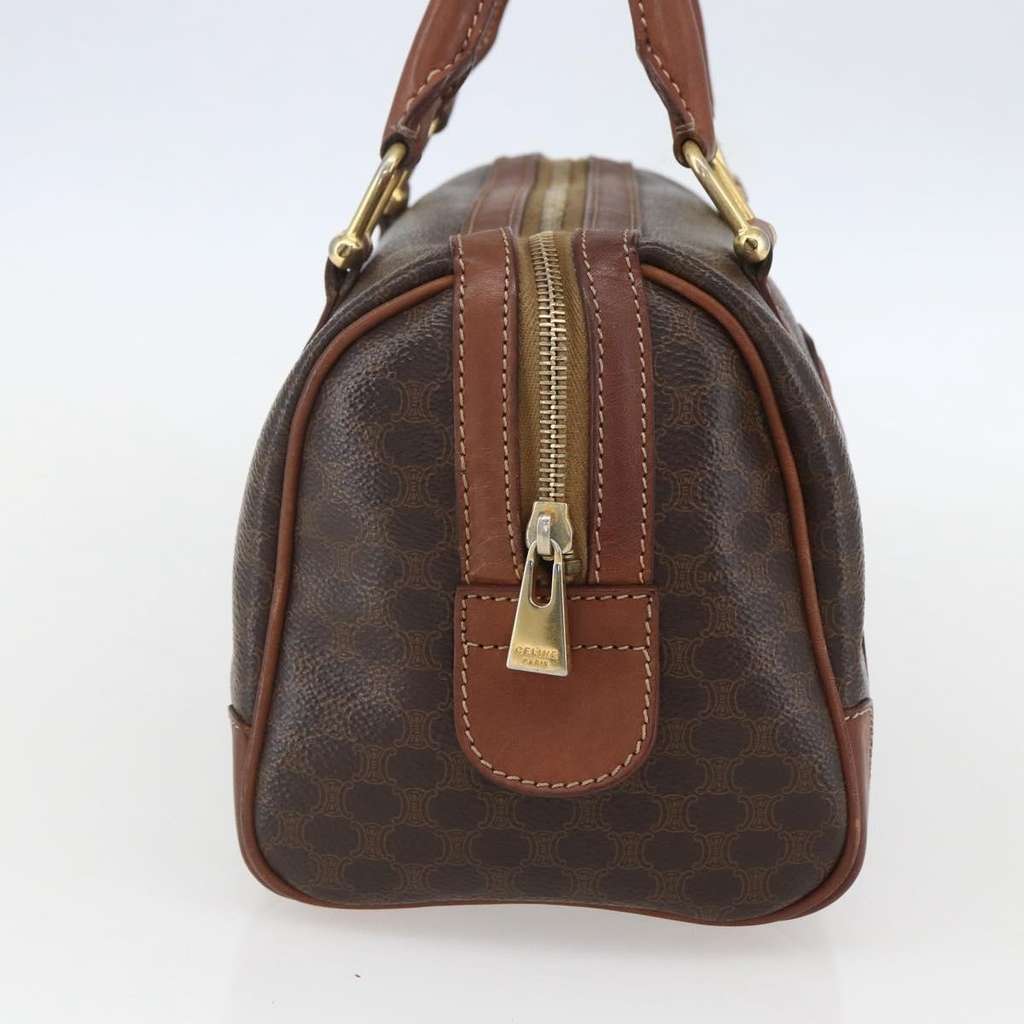 Celine Vintage Macadam Handbag Brown Canvas Good condition - Inside View
