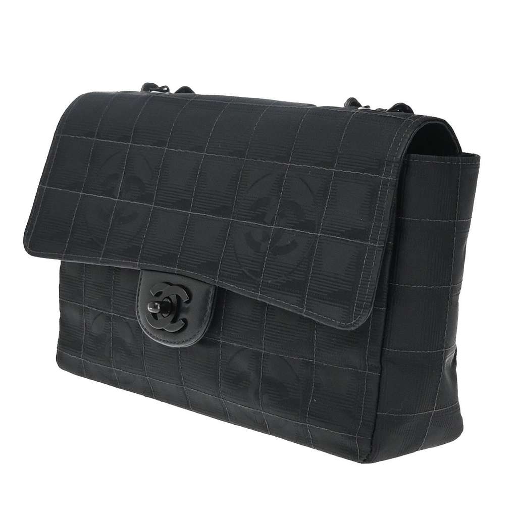 Chanel Travel Line Flap Bag Black Good condition - Inside View