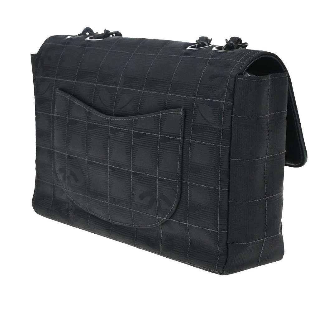 Chanel Travel Line Flap Bag Black Good condition - Model View