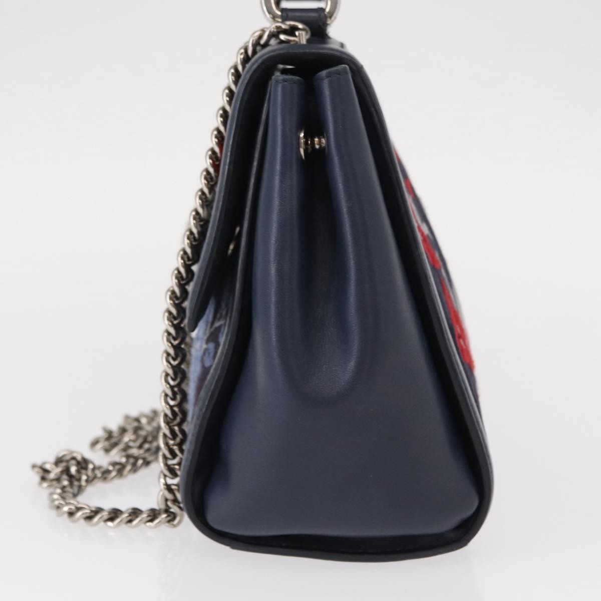 Salvatore Ferragamo Vala Handbag Navy Good condition - Inside View