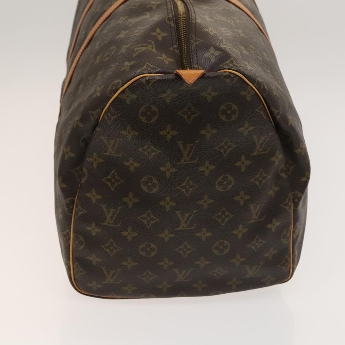 Louis Vuitton Keepall Bag Brown Canvas Fair condition - Model View