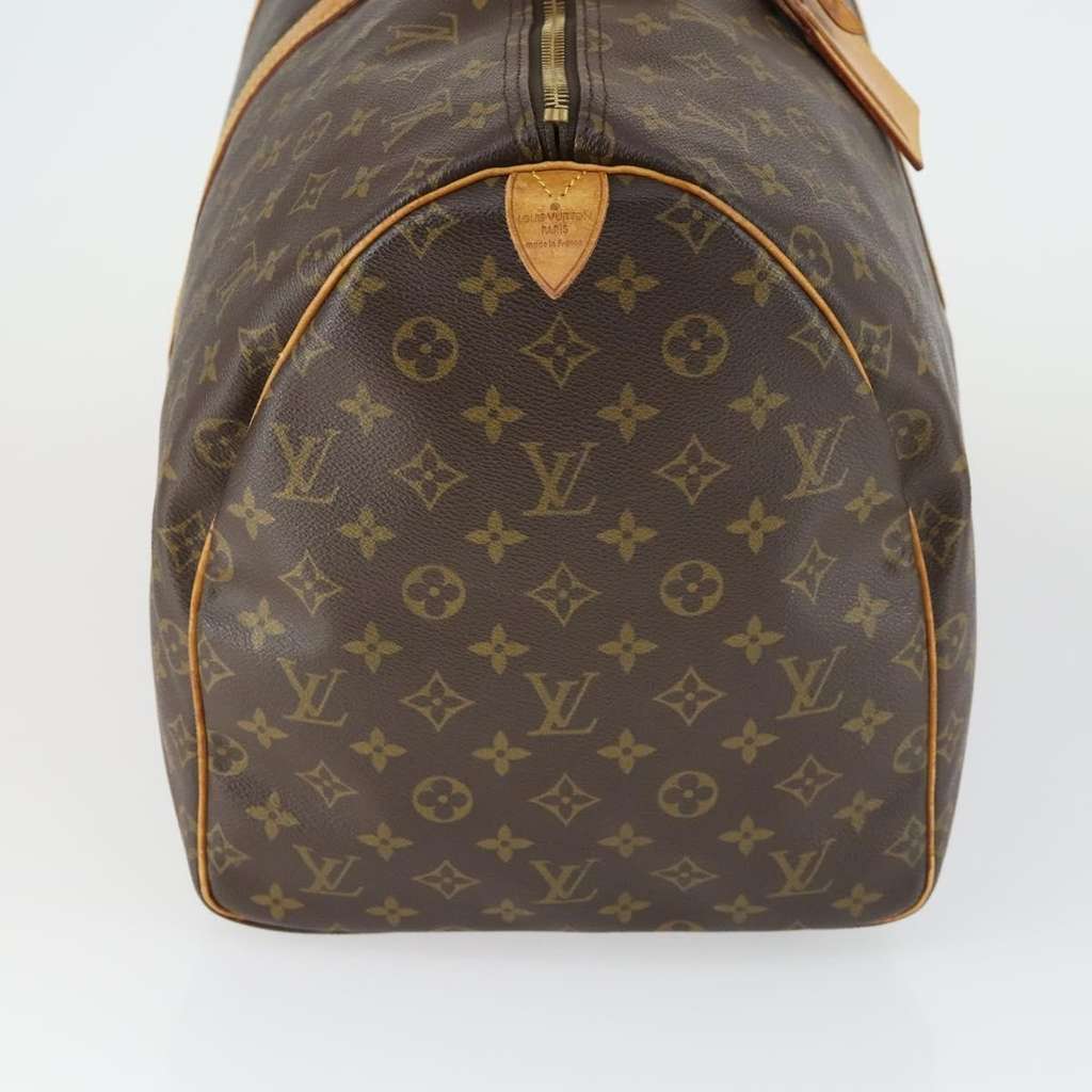 Louis Vuitton Keepall Bag Brown Canvas Fair condition - Model View