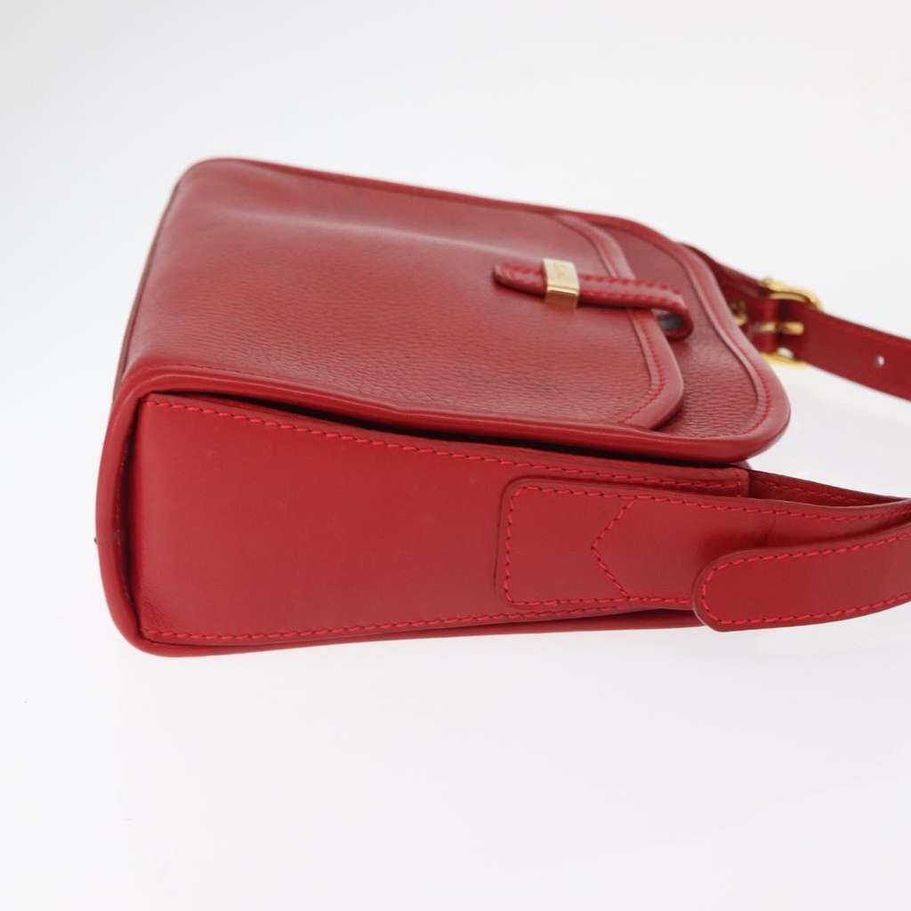 Celine Vintage Shoulder Bag Red Leather Fair condition - Inside View
