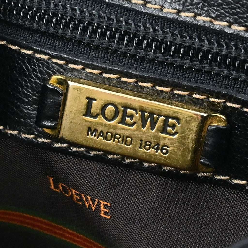 Loewe Vintage Velazquez Top Handle Bag Black Leather Good condition - Model View