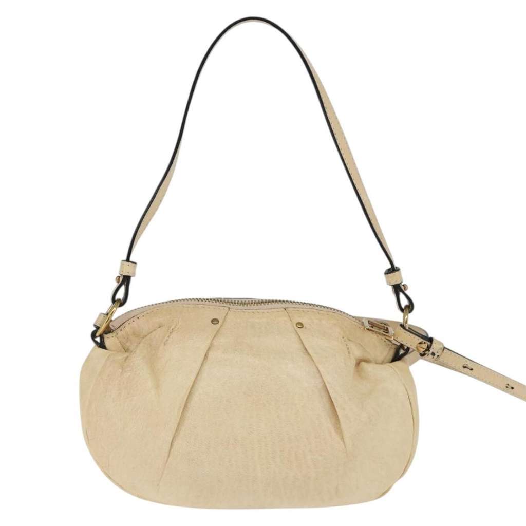 Chloe Vintage Shoulder Bag Beige Leather Good condition - Back View