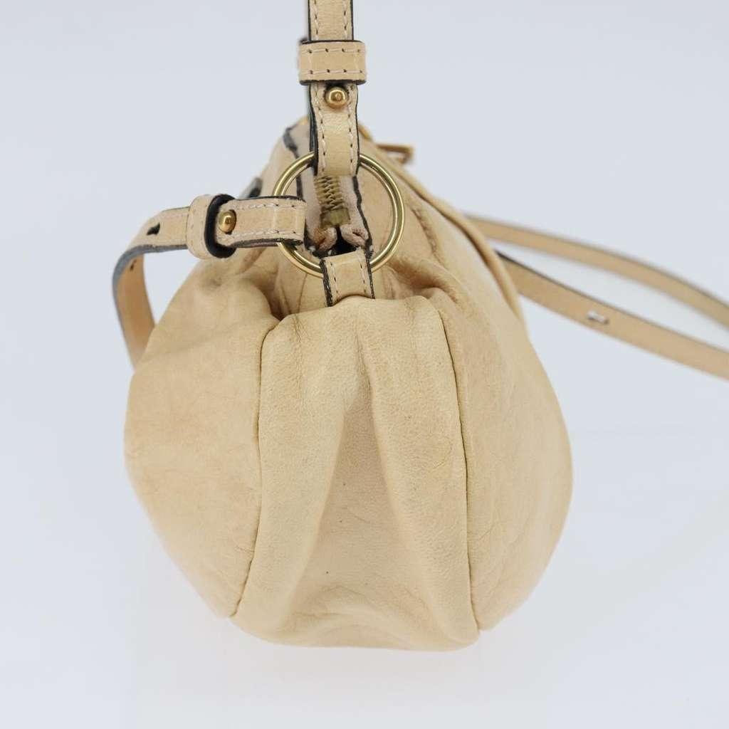 Chloe Vintage Shoulder Bag Beige Leather Good condition - Inside View