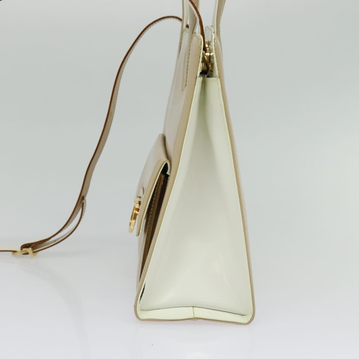 Salvatore Ferragamo Gancini handbag Beige Good condition - Model View