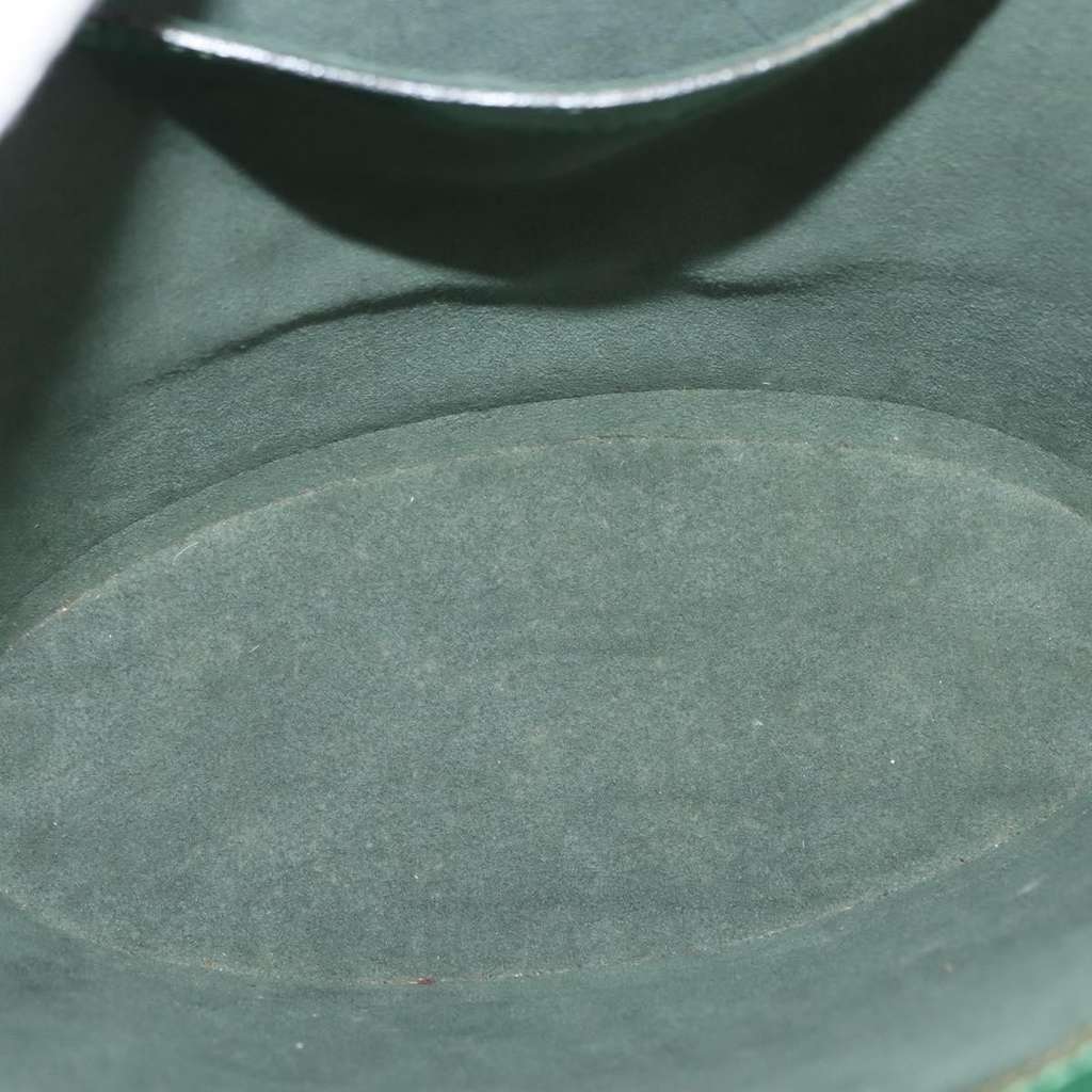 Louis Vuitton Saint Jacques Handbag Green Leather Good condition - Box View