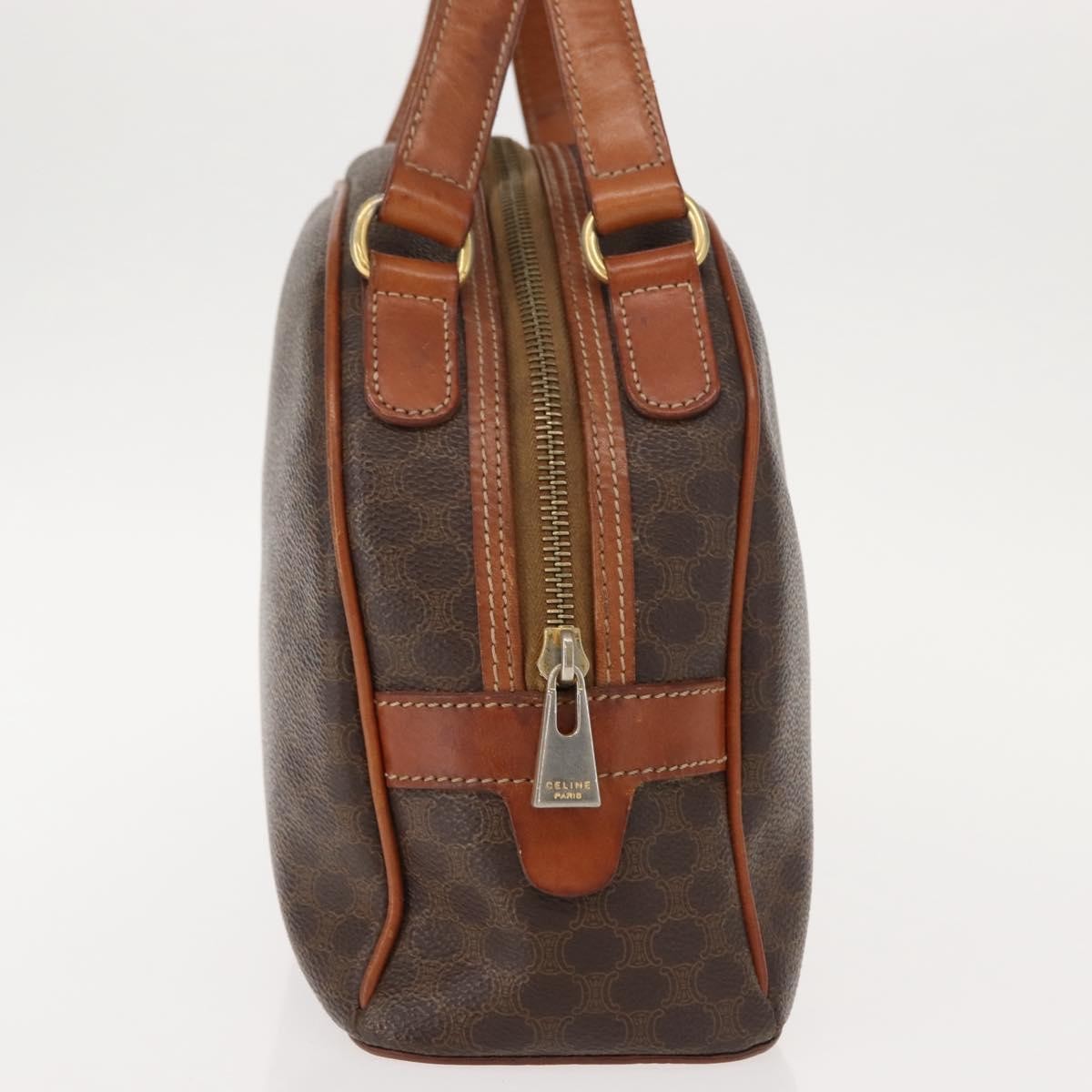 Celine Vintage Macadam Handbag Brown Canvas Good condition - Model View