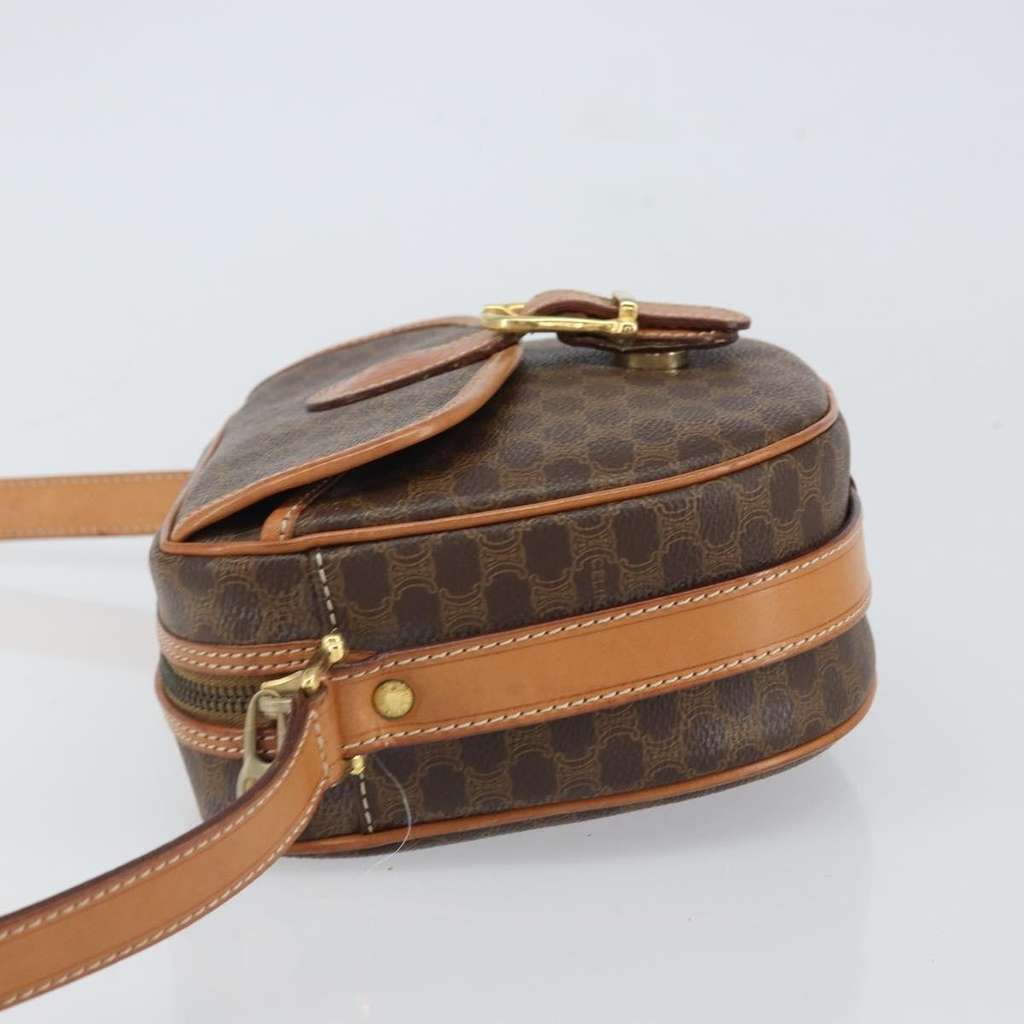 Celine Vintage Macadam Shoulder Bag Brown Canvas Good condition - Model View