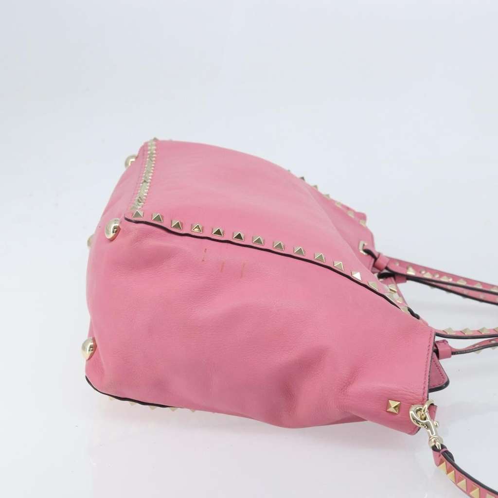 Valentino Garavani Rockstud Tote Pink Leather Fair condition - Inside View